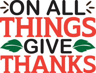 on all things give thanks