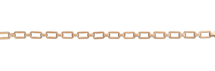 Large gold chain with large links png image with transparency