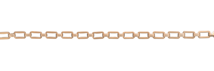 Large gold chain with large links png image with transparency