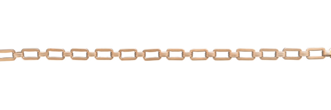 Large gold chain with large links png image with transparency