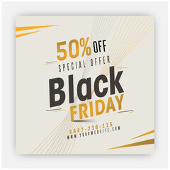 Black friday super sale social media banner template