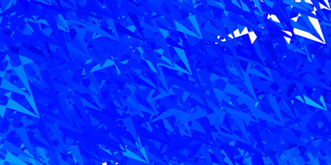 Dark blue vector background with polygonal forms.