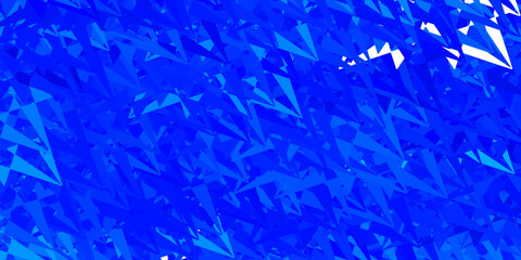 Fototapeta premium Dark blue vector background with polygonal forms.