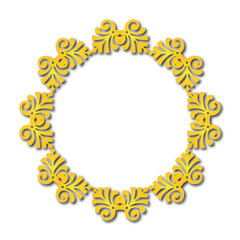 Frame, in the style of an ornament, Vector illustration eps 10, Art.	