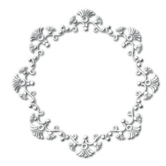 Frame, in the style of an ornament, Vector illustration eps 10, Art.	