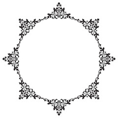 Frame, in the style of an ornament, Vector illustration eps 10, Art.	