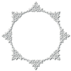 Frame, in the style of an ornament, Vector illustration eps 10, Art.	