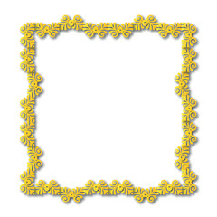 Frame, in the style of an ornament, Vector illustration eps 10, Art.	