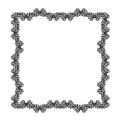 Frame, in the style of an ornament, Vector illustration eps 10, Art.	