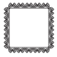 Frame, in the style of an ornament, Vector illustration eps 10, Art.	