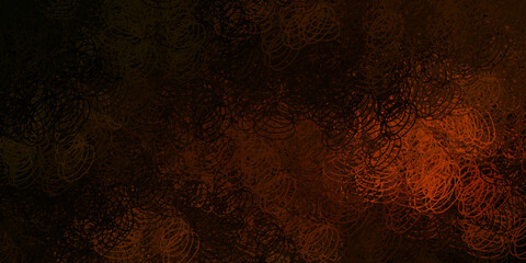 Dark orange vector layout with circle shapes.