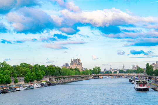 Orsay museum and river Siene, France