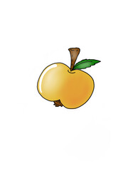 apple with leaf