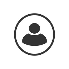 Messenger user icon. Avatar in profile vector ilustration.