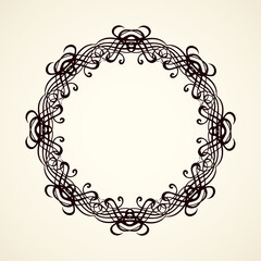 Vignette. Vector drawing