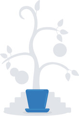 Building fundament for future achievements semi flat color raster object. Strategies for career growth. Full sized item on white. Simple cartoon style illustration for web graphic design and animation