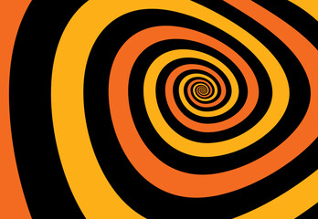 Artistic spiral shape. Vector drawing