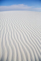 White sand dunes