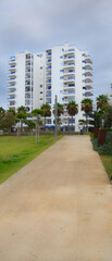 Obraz premium View of the city of Quarteira in south Portugal and its architecture