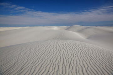 White sand dunes
