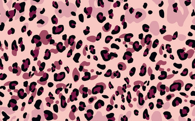 Abstract modern leopard seamless pattern. Animals trendy background. Color decorative vector stock illustration for print, card, postcard, fabric, textile. Modern ornament of stylized skin