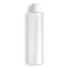 white plastic bottle isolated