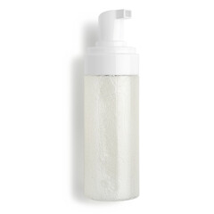 white plastic bottle isolated