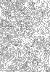 Coloring book for adults in vintage style	