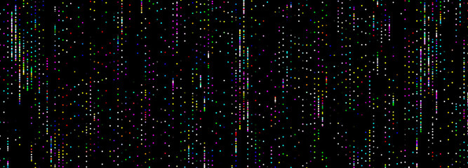 Abstract digital background. Computer code. Concept of digital communication. Big data visualization. 3D rendering.