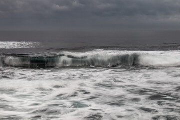 stormy sea waves