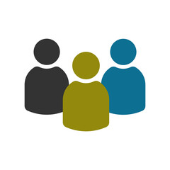 Team people icon. People group set background vector ilustration.