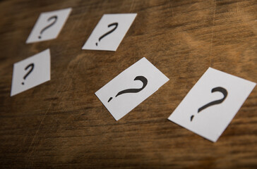 Papers with a question mark