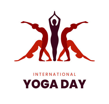 international yoga day, yoga body posture, Yoga Awareness Month, vector illustration, greeting cards, social media post, banner, poster, flyer, billboard