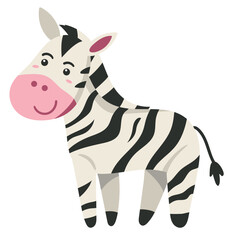 Fototapeta premium cute zebra animal