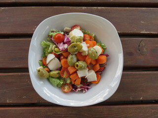 mixed vegan salad