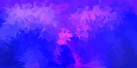 Dark purple vector abstract triangle texture.