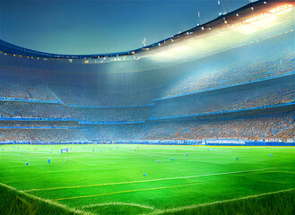 Obraz na płótnie Canvas Big Football Stadium