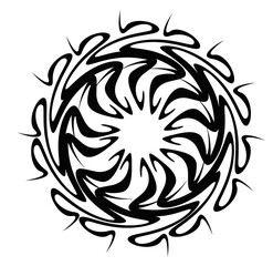 Obraz premium black and white flower
