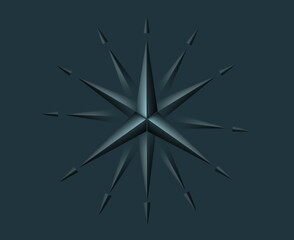 Metallic star graphic design 19