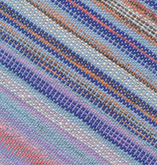 Part of striped handwoven scarf.