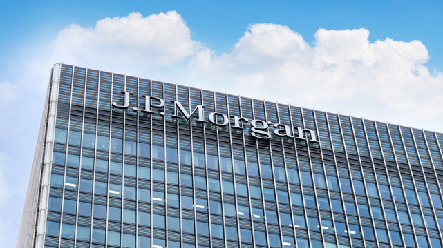 London, UK - September 11 2022 - J.P. Morgan an American investment bank and financial services company.