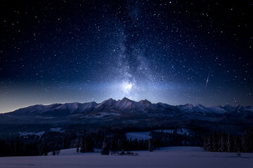 Stars over the mountains