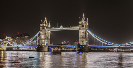 Obraz premium London Tower Bridge at Night Background