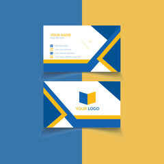Unique modern stylish business card template design vector