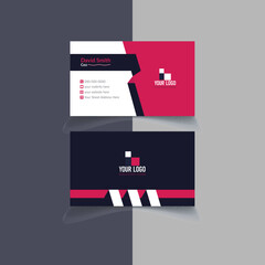 Fototapeta premium Unique modern stylish business card template design vector