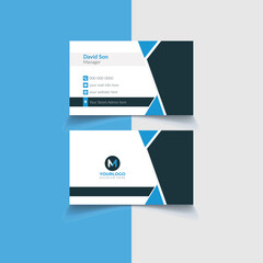 Unique modern stylish business card template design vector