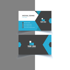 Unique modern stylish business card template design vector