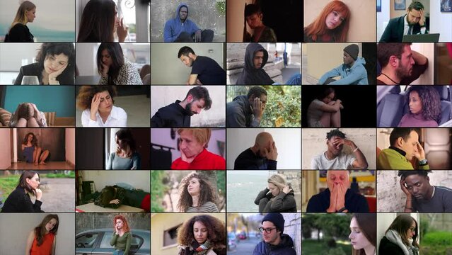 Multiscreen of sad men and women: Concept of depression and loneliness