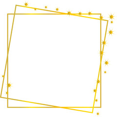 Gold Frame Border for Wedding | Engagement | Announcement Invitation