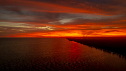 The Sun Rises On The Pacific Ocean In Baja California